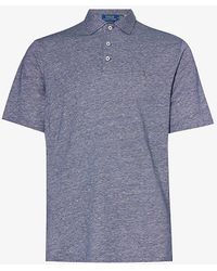 Polo Ralph Lauren - Brand-embroidered Classic-fit Cotton And Linen-blend Polo Shirt Xx - Lyst