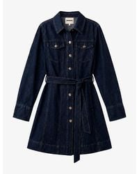OMNES - Vera Cotton Denim Mini Dress - Lyst