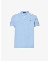 Polo Ralph Lauren - Short-Sleeved Logo-Embroidered Custom-Fit Cotton-Piqué Polo Shirt - Lyst