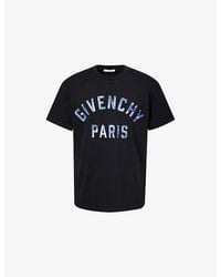 Givenchy - Appliqué Logo-Text Cotton T-Shirt - Lyst