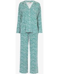 Eberjey - Gisele Floral-pattern Stretch-jersey Pyjama Set - Lyst