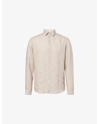 Sunspel - Regular-Fit Long-Sleeve Linen Shirt - Lyst
