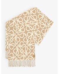 Loewe - Anagram-Patch Wool And Alpaca-Blend Scarf - Lyst