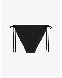 Reiss - Riah Side-Tie Stretch-Woven Bikini Bottoms - Lyst