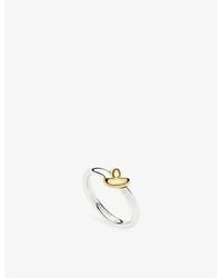 Missoma - Lucy Williams X Knot And 18Ct-Plated Stacking Ring - Lyst