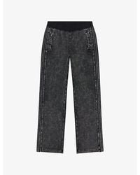 DIESEL - P-Alt Denim-Effect Stretch-Jersey Jogging Bottoms - Lyst