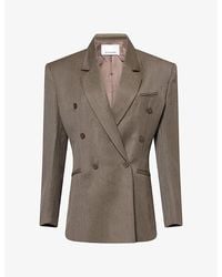 Frankie Shop - Jade Double-Breasted Wool Blazer - Lyst