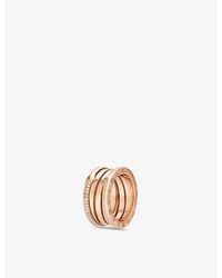 BVLGARI - B.Zero1 18Ct And 0.18Ct Round Brilliant-Cut Diamond Ring - Lyst