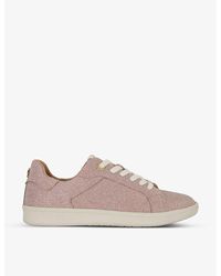 Dune - Enduring Metallic-print Woven Low-top Trainers - Lyst