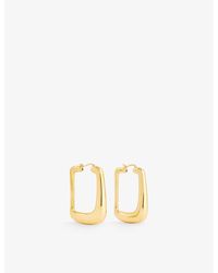 Jacquemus - Les Boucles Ovalo Gold-tone Hoop Earrings - Lyst