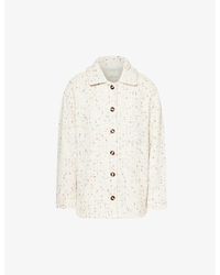 FAVORITE DAUGHTER - The Talullah Tweed-texture Woven-blend Jacket - Lyst