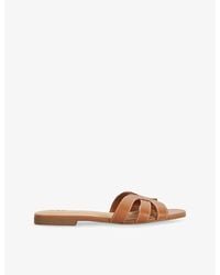 Dune - Larissa Leather Sliders - Lyst