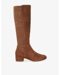 Dune - Tayla Suede Knee-High Boots - Lyst