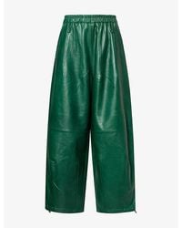 Frankie Shop - Oakdale Wide-Leg Leather Trousers - Lyst