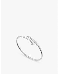 Cartier - Juste Un Clou 18Ct- And 0.18Ct Brilliant-Cut Diamond Bracelet - Lyst