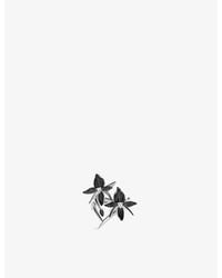 Shaun Leane - Orchid 2 Flower 925 Sterling And Diamond Ring - Lyst