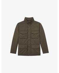 Reiss - Oswald Cotton-Blend Padded Jacket - Lyst