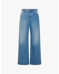 The Row - Eglitta Straight-Leg Mid-Rise Denim Jeans - Lyst
