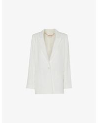 Whistles - Andie Single-Breasted Woven Wedding Blazer - Lyst
