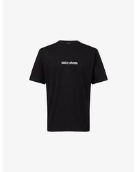 Daily Paper - Burning Shield Crewneck Cotton-Jersey T-Shirt - Lyst