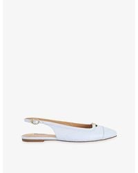 Dune - Hanna Leather Slingback Flats - Lyst