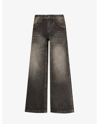 Jaded London - Colossus Stud-embellished Relaxed-fit Wide-leg Jeans - Lyst