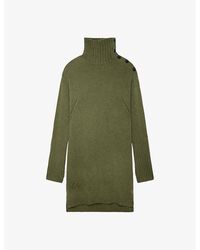 Zadig & Voltaire - Almira Cashmere Knitted Mini Dress - Lyst