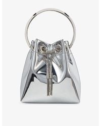 Jimmy Choo - Bon Bon Metallic-Woven Cross-Body Bag - Lyst