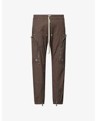Rick Owens - Bauhaus Zip-Pockets Cotton-Poplin Cargo Trousers - Lyst