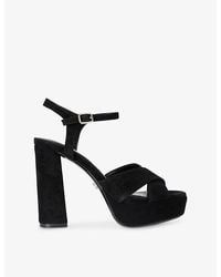 Carvela Kurt Geiger - Cinzia Suede Platform Sandals - Lyst