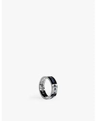 Apm Monaco - Morse Code Sterling- And Cubic Zirconia Ring - Lyst