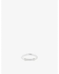Astrid & Miyu - Pavé Knot 925 Sterling Ring - Lyst