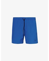 BOSS - Logo-embellished Regular-fit Recycled-polyester Swim Shorts - Lyst
