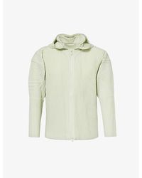 Homme Plissé Issey Miyake - April Pleated Relaxed-fit Knitted Jacket - Lyst