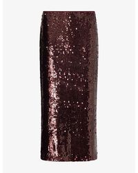 Jonathan Simkhai - Nikki Sequin-Embellished Midi Skirt - Lyst