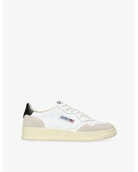 Autry - Medalist Leather And Suede Trainers - Lyst