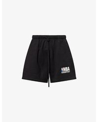Fear Of God - Fog X Essentials X Nba Relaxed-Fit Brand-Print Cotton-Blend Shorts - Lyst