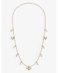 Cartier - Grain De Café 18Ct- And 0.7Ct Diamond Necklace - Lyst