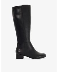 Dune - Tayla Leather Knee-High Boots - Lyst