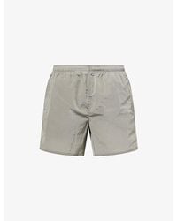 Cole Buxton - Embroidered-Logo Welt-Pocket Swim Shorts - Lyst