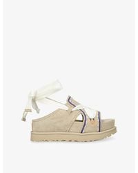UGG - Goldenstar Hi Artistitch Suede Sandals - Lyst