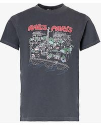 Rails - Paris Cotton-jersey T-shirt - Lyst