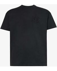 Palm Angels - Monogram Brand-patch Cotton-jersey T-shirt - Lyst