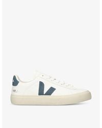Veja - White/vy Women's Campo Leather And Suede Low-top Trainers - Lyst