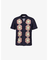 Orlebar Brown - Maitan Passetto Embroidered Cotton Shirt - Lyst