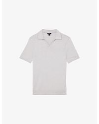 Reiss - Redbury Short-Sleeved Knitted Polo Shirt - Lyst