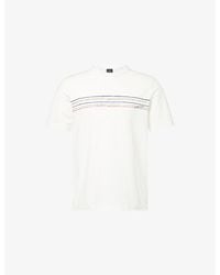 Paul Smith - Brand-Embroidered Short-Sleeve Cotton-Jersey T-Shirt - Lyst