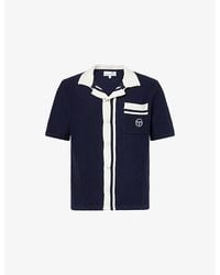 Sergio Tacchini - Fratelli Short-Sleeve Crochet-Knit Cotton Shirt - Lyst