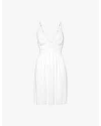 Eberjey - Mariana V-Neck Stretch-Jersey Nightdress - Lyst