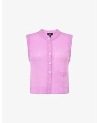 ME+EM - Round-Neck Wool, Silk And Cashmere Vest - Lyst